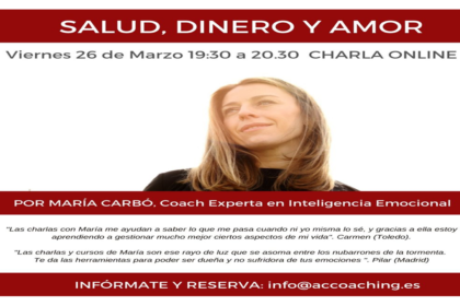 Charla María 26 marzo 2021