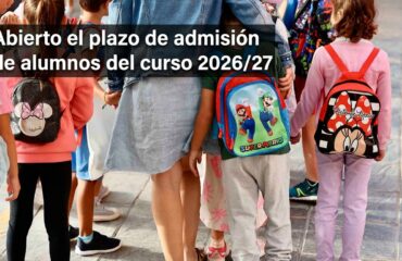 Plazo escolarizacion 2026